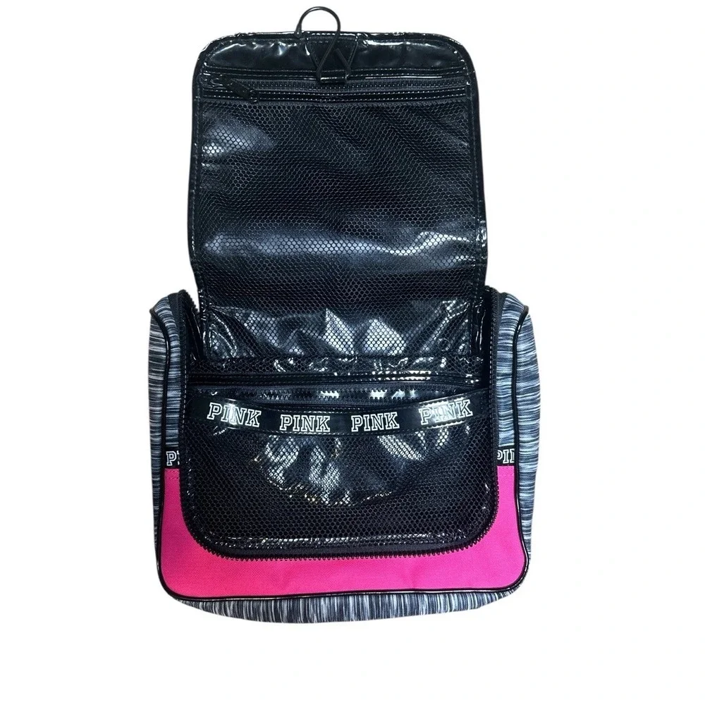 Victoria's Secret PINK Shower Caddy Gypsy Pink/ Grey Marl Hanging Travel Bag New